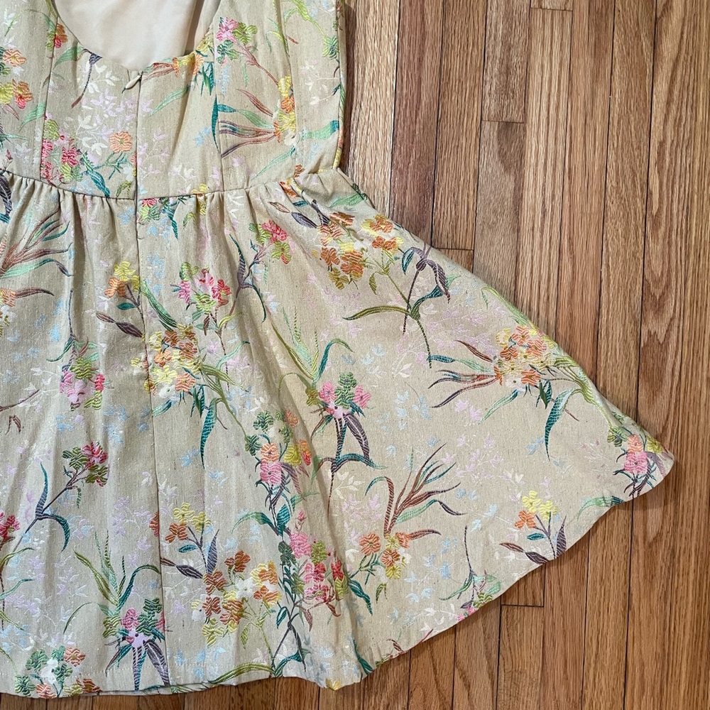 CIDER Floral Tapestry Mini Dress - Picture 11 of 14